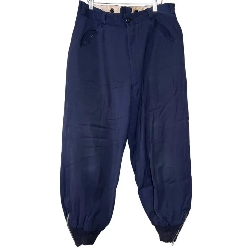 Harriswear Vintage Sports Garment Blue Men Winter Pants *Dimensions In Picture*